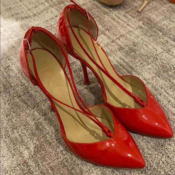 Giuseppe Zanotti Red Patent Leather Heels - Picture 2 of 5
